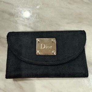 Dior Black key holder with Silver Accents